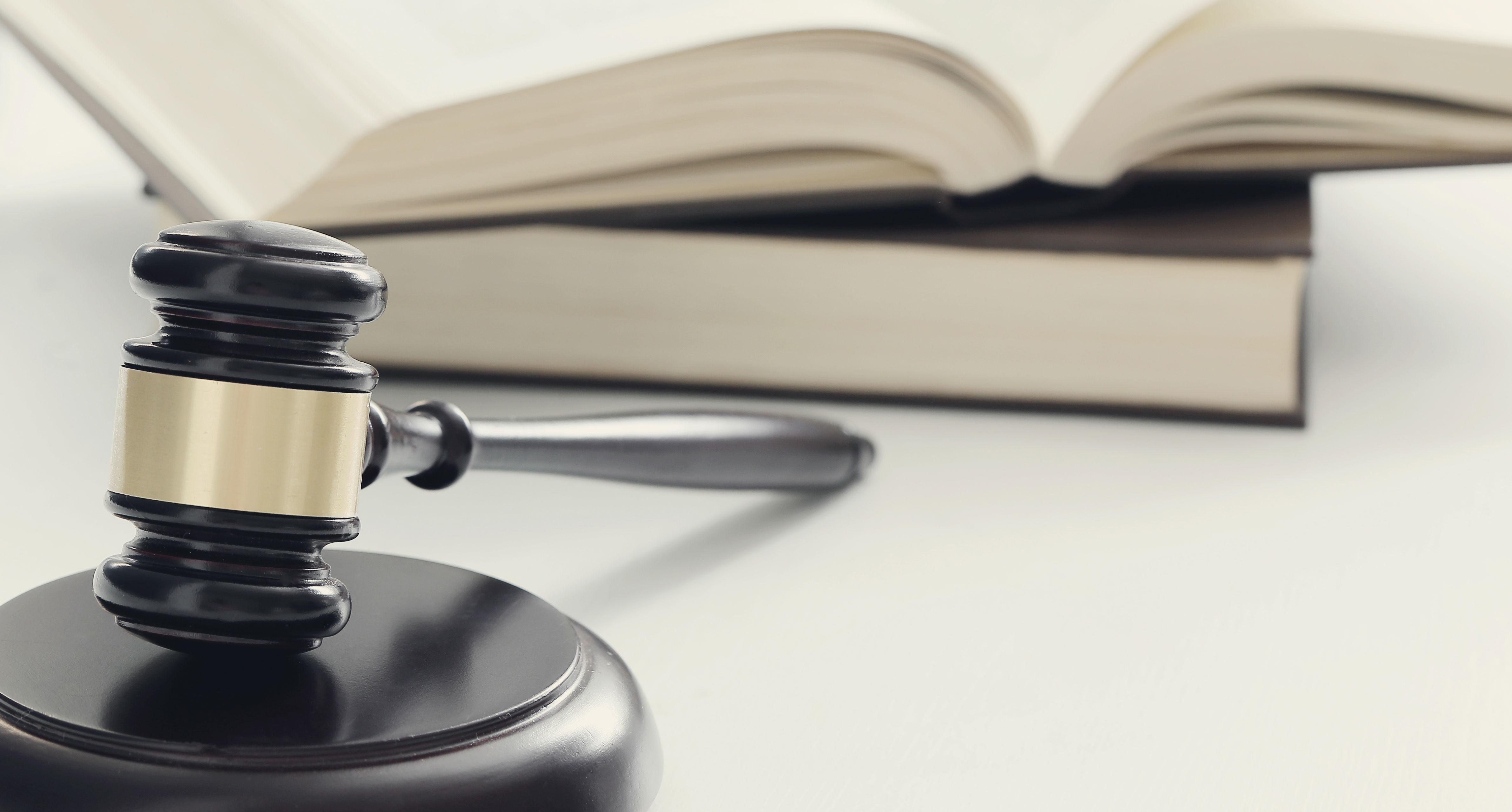 domshammer med to bøger i baggrunden