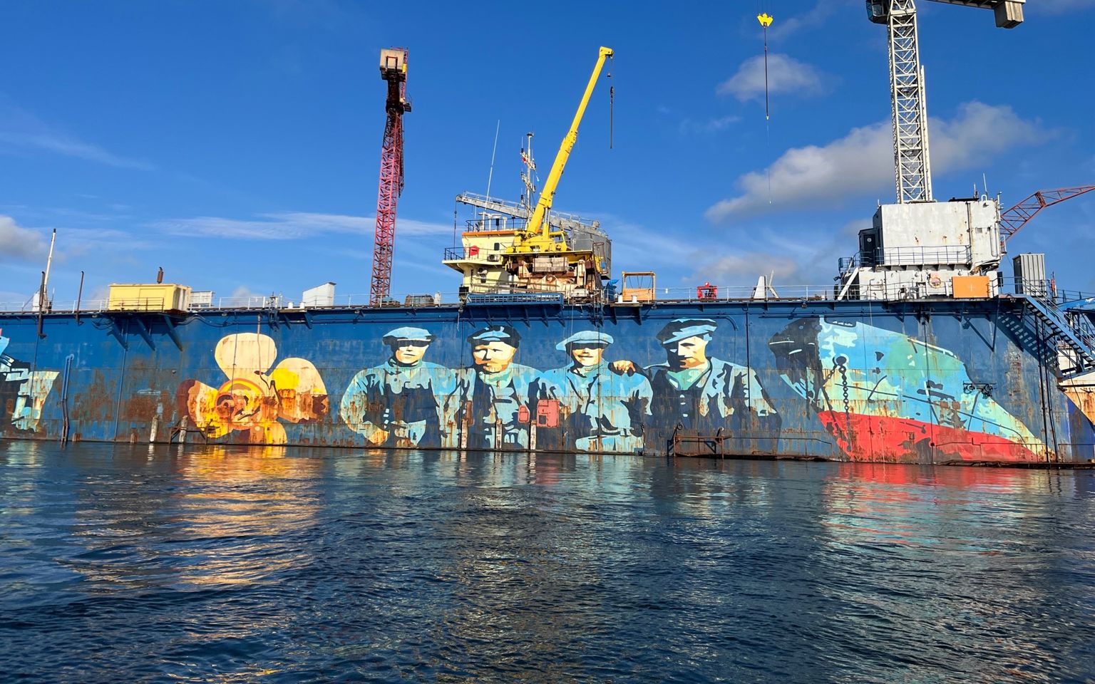 Skibsværftet set fra vandet